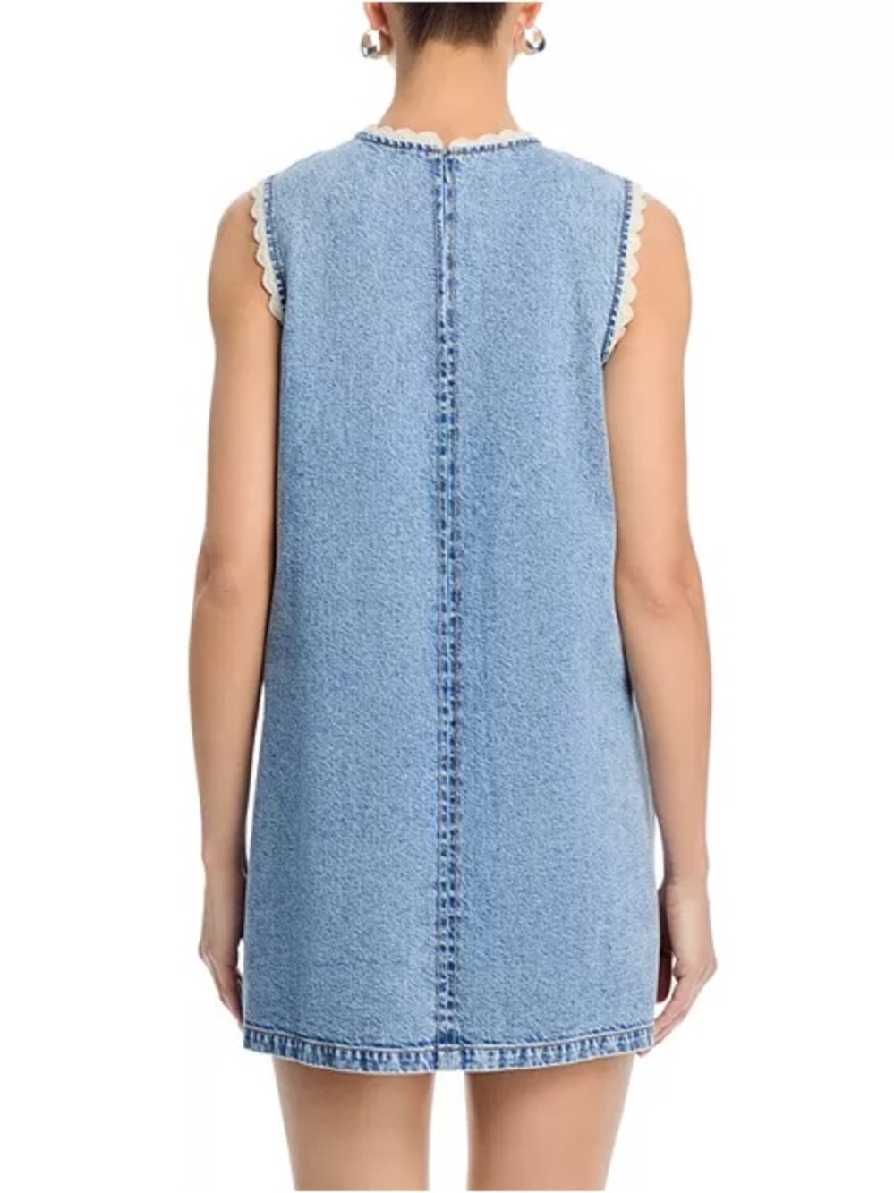 NWT FRAME The Crochet Tide Denim Western Dress - size small - Picture 4 of 16